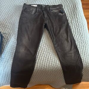 Replay Hyperflex Anbass Slim Fit Jeans Black